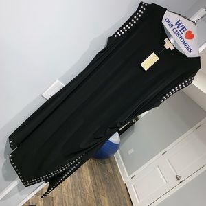 NWT Michael Kors Blk Jersey Silver Stud 2X HSTPICK